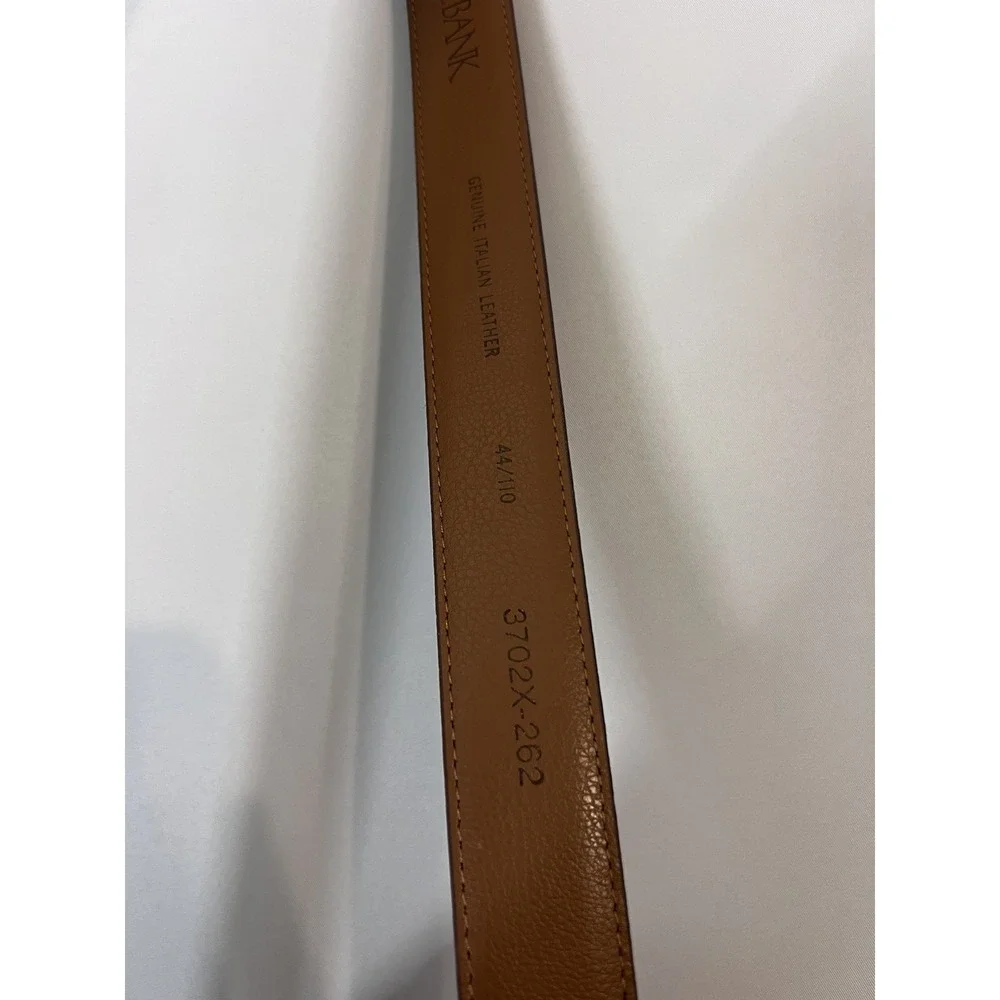 JoS. A. Bank Men's Tan Brown Genuine Italian Leather Belt Sz 44 Set Of 2‎ NEW